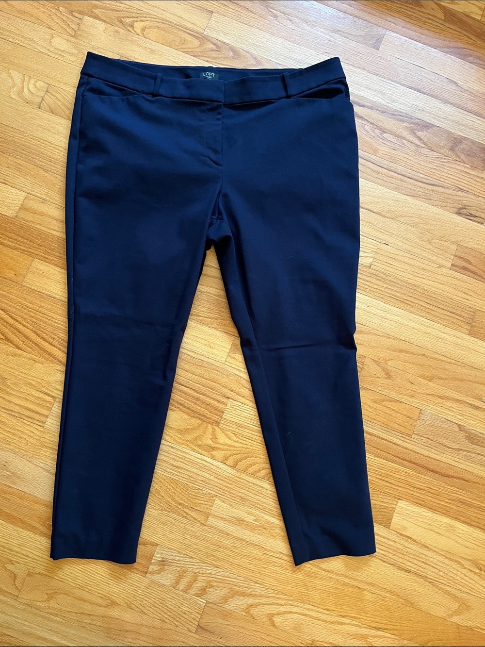 LOFT Navy Marissa Ankle Pants
